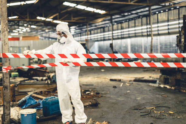 Professional Sewage Cleanup technician working in Cypress, TX